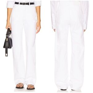 NWT GRLFRND The Graham High Rise Straight Denim Jean Centinela Ave White Size 28